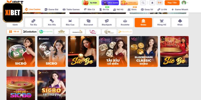 Sicbo tựa game hấp dẫn có lượng người chơi đông nhất thị trường