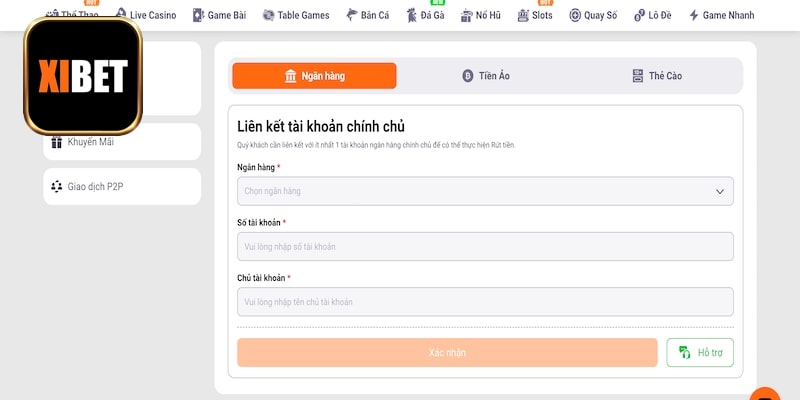 Cách thanh toán tiền thưởng trên nền tảng Xibet