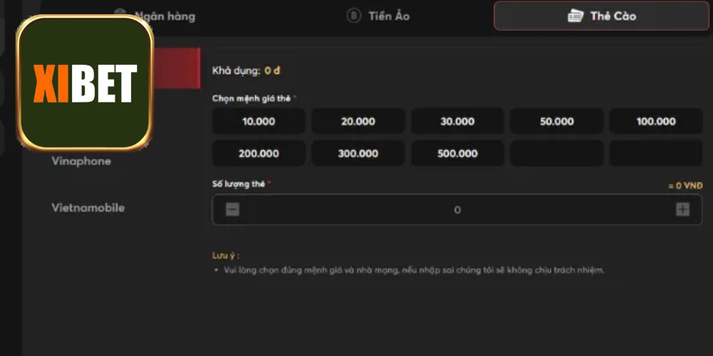 Quy trình nạp tiền thông minh qua thẻ cào